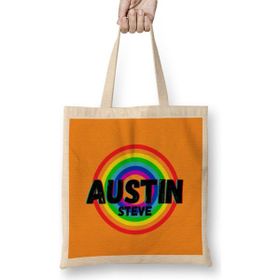 Humuts Steve Austin - Vintage Retro Rainbow Style Warriors Design Wrestlers-Gift Bez Kadın Günlük Çanta