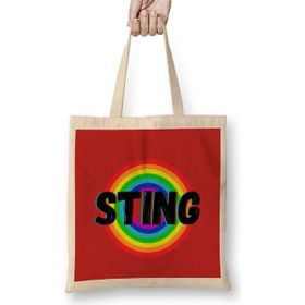Humuts Sting- Vintage Retro Rainbow Style Warriors Design Wrestlers Gift Bez Çanta