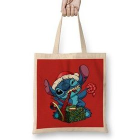 Humuts Stitch X'mas Bez Kadın Günlük Çanta