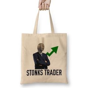 Humuts Stonks Only Go Up Bez Kadın Günlük Çanta