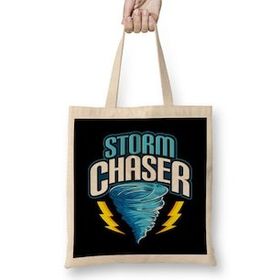 Humuts Storm Chaser Tornado Hurricane & Thunderstorms Bez Kadın Günlük Çanta