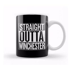 Humuts Straight Outta Winchester Supernatural White Kupa