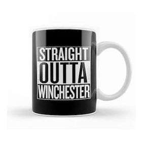 Humuts Straight Outta Winchester Supernatural White Kupa