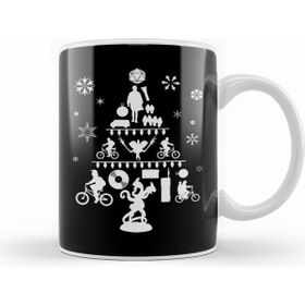 Humuts Stranger Things Christmas Tree Silhouette White Kupa