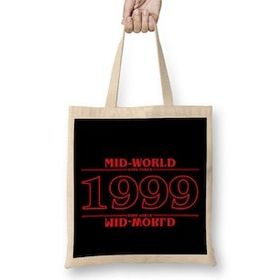 Humuts Stranger Things Mid World 1999 Dark Tower Bez Uzun Saplı Açık Bej Rengi Çanta
