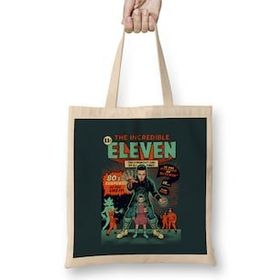 Humuts Stranger Things The Incredible Eleven Bez Uzun Saplı Açık Bej Rengi Çanta