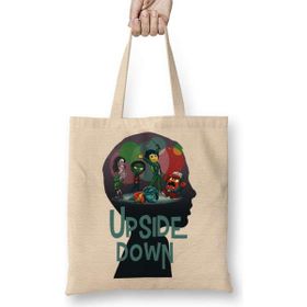 Humuts Stranger Things Upside Down Bez Uzun Saplı Açık Bej Rengi Çanta