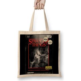 Humuts Stranger Things Vintage Bez Uzun Saplı Açık Bej Rengi Çanta