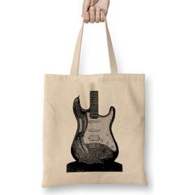 Humuts Strat Fender Guitar Bez Uzun Saplı Açık Bej Rengi Çanta