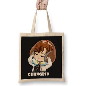 Humuts Stray Kids Bang Chan Retro Style Bez Uzun Saplı Açık Bej Rengi Çanta