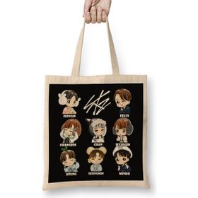 Humuts Stray Kids Changbin Bez Uzun Saplı Açık Bej Rengi Çanta