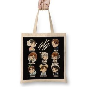 Humuts Stray Kids Changbin Bez Uzun Saplı Açık Bej Rengi Çanta