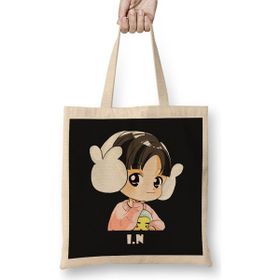 Humuts Stray Kids Hyunjin Chibi Bez Uzun Saplı Açık Bej Rengi Çanta