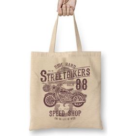 Humuts Street Bikers Speed Shop Bez Uzun Saplı Açık Bej Rengi Çanta