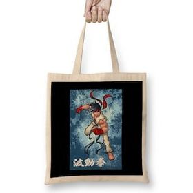 Humuts Street Fighter Ryu Fan Art Bez Uzun Saplı Açık Bej Rengi Çanta