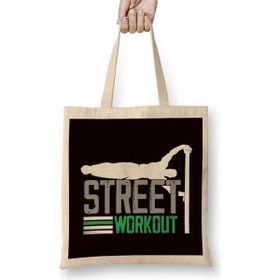 Humuts Street Workout Calisthenics Gym Fitness Training Exercise Bez Uzun Saplı Açık Bej Rengi Çanta