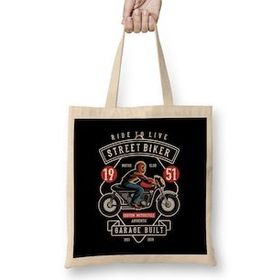 Humuts Streetbiker Custom Motorcycle Bez Uzun Saplı Açık Bej Rengi Çanta