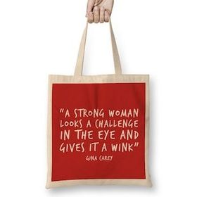 Humuts Strong Woman Quote Bez Uzun Saplı Açık Bej Rengi Çanta