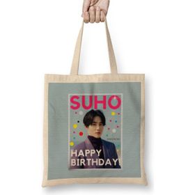 Humuts Suho Happy Birthday! Kim Jun-Myeon 2021 Bez Kadın Günlük Çanta