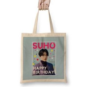 Humuts Suho Happy Birthday! Kim Jun-Myeon 2021 Bez Kadın Günlük Çanta