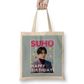 Humuts Suho Happy Birthday! Kim Jun-Myeon 2021 Bez Kadın Günlük Çanta