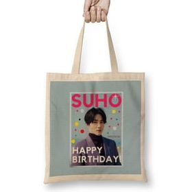 Humuts Suho Happy Birthday! Kim Jun-Myeon 2021 Bez Kadın Günlük Çanta