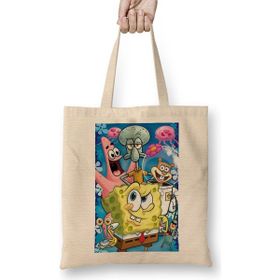Humuts Sünger Bob Sponge Bob 02 Bez Kadın Günlük Çanta