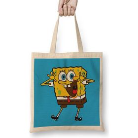 Humuts Sünger Bob Sponge Bob 05 Bez Kadın Günlük Çanta
