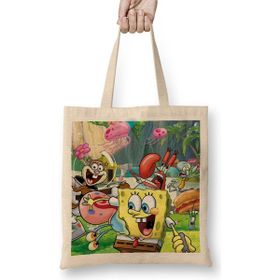 Humuts Sünger Bob Sponge Bob Bez Kadın Günlük Çanta