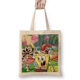 Humuts Sünger Bob Sponge Bob Bez Kadın Günlük Çanta