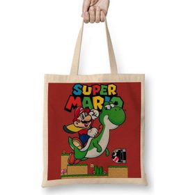 Humuts Süper Mario E Yoshi Bez Kadın Günlük Çanta