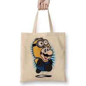 Humuts Super Minion Süper Mario Bez Kadın Günlük Çanta