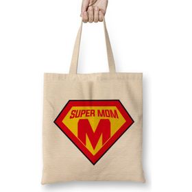 Humuts Superhero Super Mom Süperanne 01 Bez Kadın Günlük Çanta