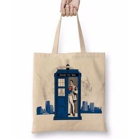 Humuts Süpermen Tardis Bez Kadın Günlük Çanta