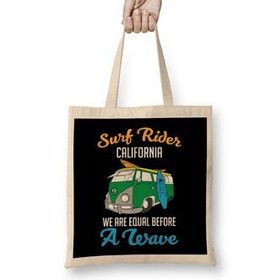 Humuts Surf Rider We Are Equal Before A Wave Surfers Bez Çanta
