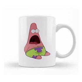 Humuts Surprised Patrick Süngerbob Kupa Bardak