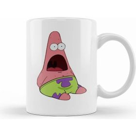 Humuts Surprised Patrick Süngerbob Kupa Bardak