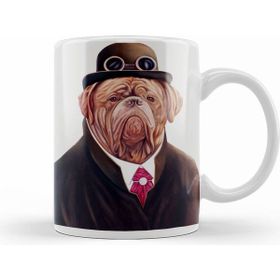 Humuts Süslü Pug Köpek Kupa
