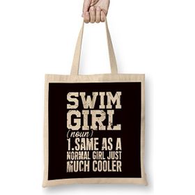 Humuts Swim Girl Definition Swimmer Water Sport Swimming Instructor Bez Çanta