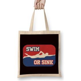 Humuts Swim Or Sink Swimmer Swimming Indoor Pool Water Sports Coach Bez Çanta