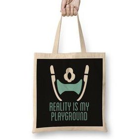 Humuts Symmetra Reality Is My Playground Logo Overwatch Bez Çanta