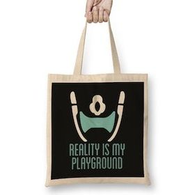Humuts Symmetra Reality Is My Playground Logo Overwatch Bez Çanta
