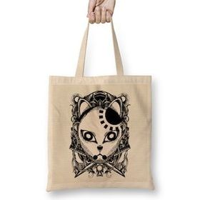 Humuts Tanjiro Kamado Engraving Demon Slayer Mask Dark Bez Uzun Saplı Açık Bej Rengi Çanta