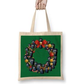 Humuts Tardis Doctor Who Multiface Christmas Wreath Bez Uzun Saplı Açık Bej Rengi Çanta