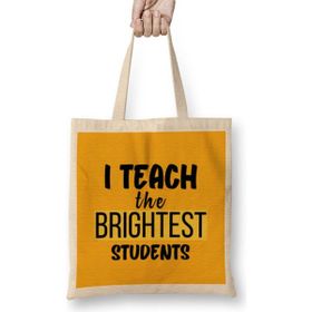 Humuts Teacher Learning Inspire Science Student School Inspirational Bez Uzun Saplı Açık Bej Rengi Çanta