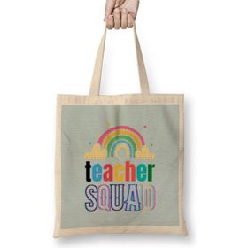 Humuts Teacher Learning Inspire Science Student School Inspirational Bez Uzun Saplı Açık Bej Rengi Çanta