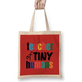 Humuts Teacher Learning Inspire Science Student School Inspirational Bez Uzun Saplı Açık Bej Rengi Çanta