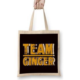 Humuts Team Ginger Redhead Squad Red Orange Hair Haired Irish Bez Uzun Saplı Açık Bej Rengi Çanta