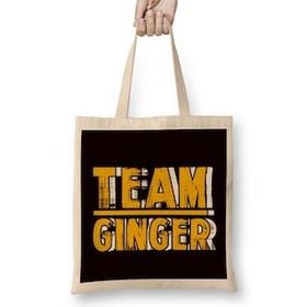 Humuts Team Ginger Redhead Squad Red Orange Hair Haired Irish Bez Uzun Saplı Açık Bej Rengi Çanta