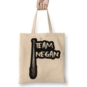 Humuts Team Negan Naklejka Bez Uzun Saplı Açık Bej Rengi Çanta